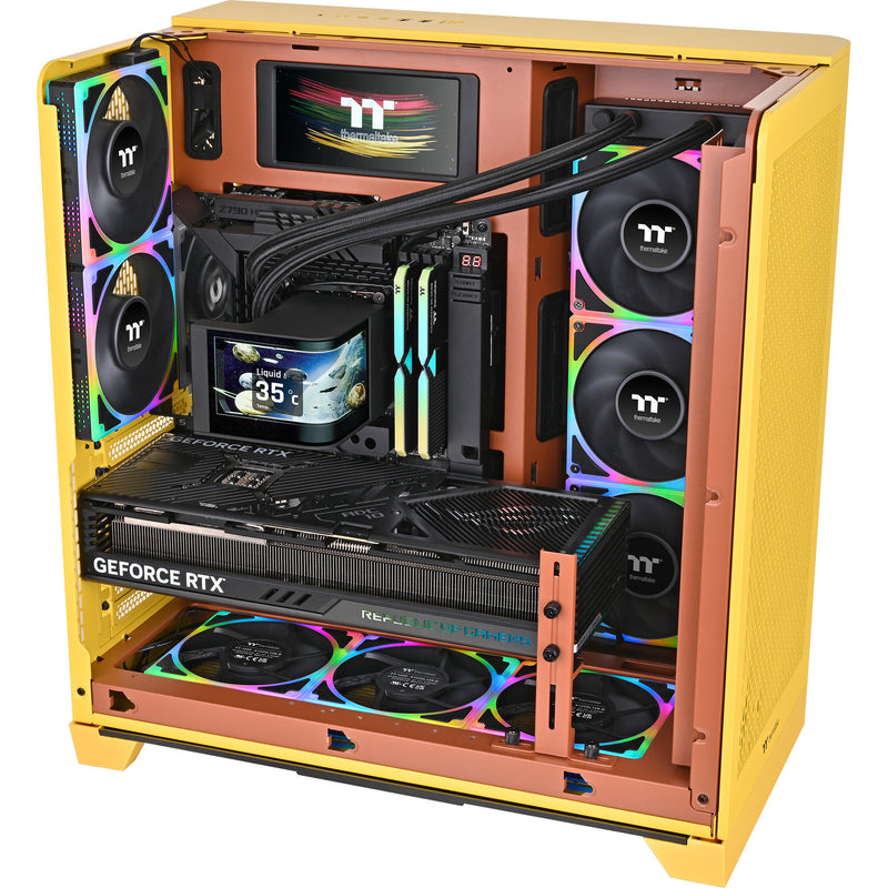 Afbeelding laden in galerijviewer, Thermaltake magcurve 360 ultra argb sync aio liquid cooler waterkoeling (zwart)
