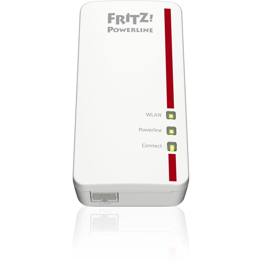 Fritz! powerline 1260e international (wit, 1 stuks, mesh wi-fi)