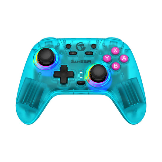 Gamesir nova hd rumble ns controller (blauwgroen, pc, steam, android, ios, switch, bluetooth 2.4 ghz usb)