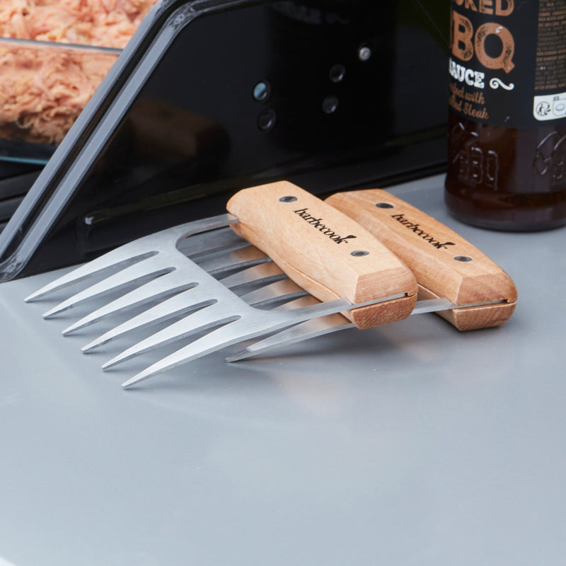 Afbeelding laden in galerijviewer, Barbecook set van 2 meat claws grillbestek (fsc)

