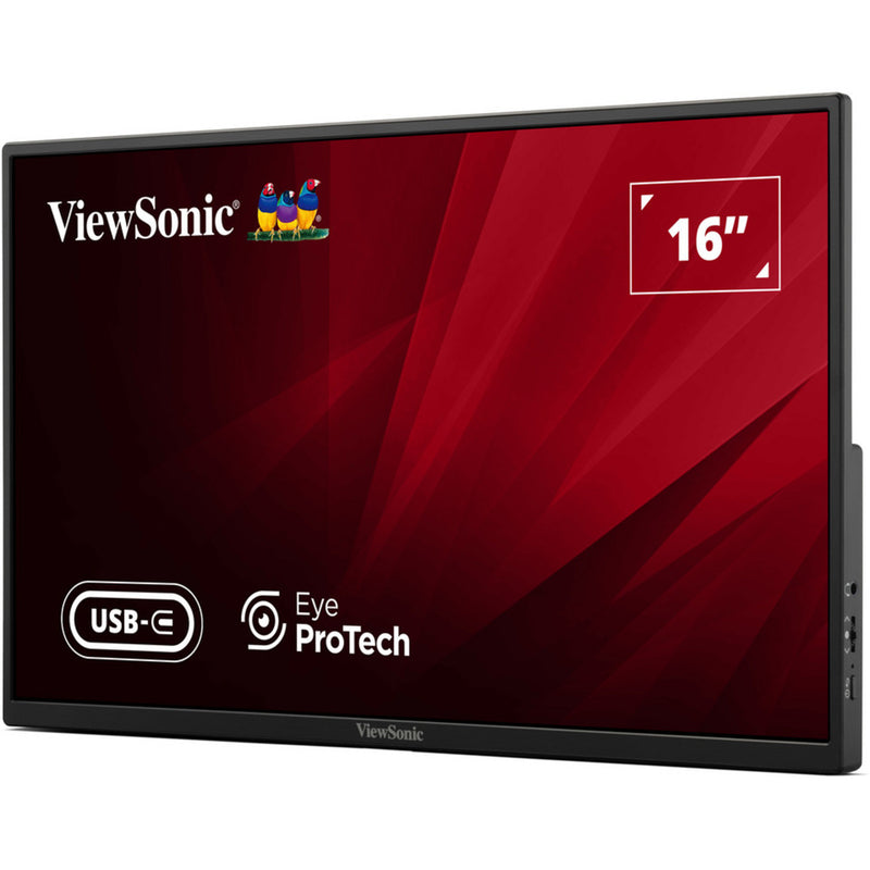 Afbeelding laden in galerijviewer, Viewsonic va1650 lichtgewicht draagbare monitor 16 (zwart, 1x hdmi, usb-c)
