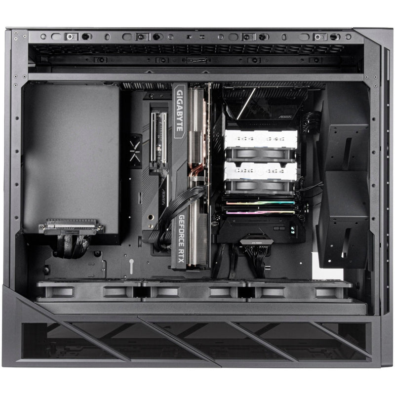 Afbeelding laden in galerijviewer, Silverstone alta f2 big tower behuizing (zwart | 4x usb-a | 1x usb-c | tempered glass)
