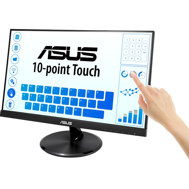 Afbeelding laden in galerijviewer, Asus vt229h touch monitor 21.5 (zwart, 1x hdmi, 1x vga, 1x usb-a)
