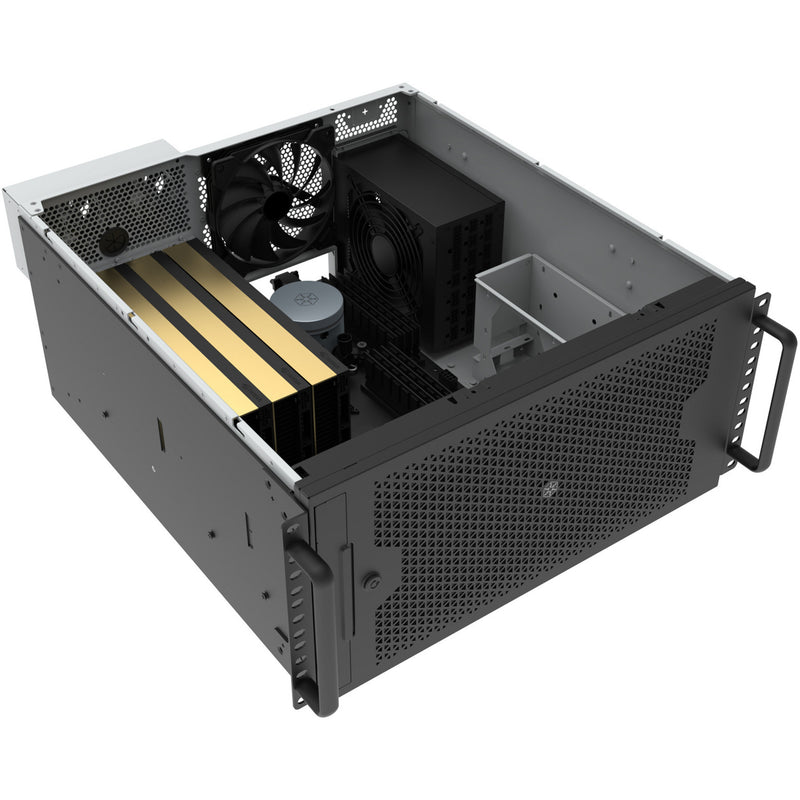 Afbeelding laden in galerijviewer, Silverstone rm53-502 rack behuizing (zwart)
