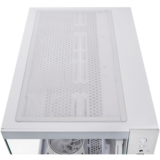 Chieftec visio midi tower behuizing (wit | 2x usb-a | 1x usb-c | rgb | tempered glass)
