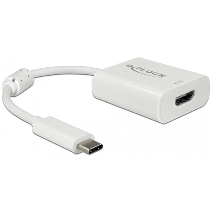 Afbeelding laden in galerijviewer, Delock usb-c > hdmi adapter (wit, 0,1 meter, 4k 60hz, hdr)
