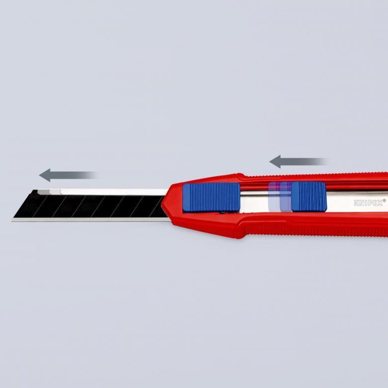 Afbeelding laden in galerijviewer, Knipex cutix universele mes stanleymes (rood blauw, incl. 2 mesbladen)
