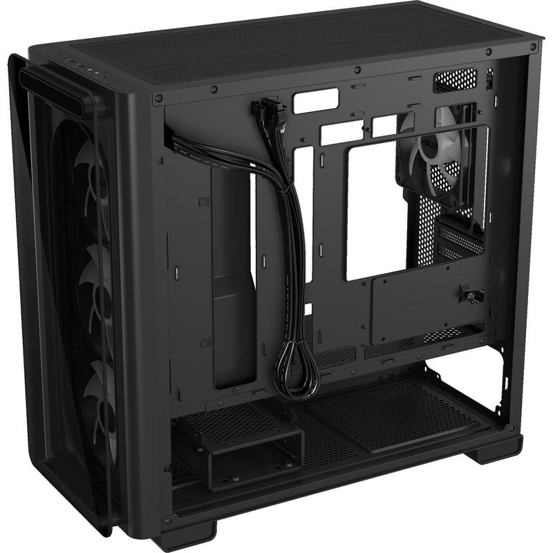 Afbeelding laden in galerijviewer, Asus a23 plus mini tower behuizing (zwart | 2x usb-a | 1x usb-c | rgb | tempered glass)
