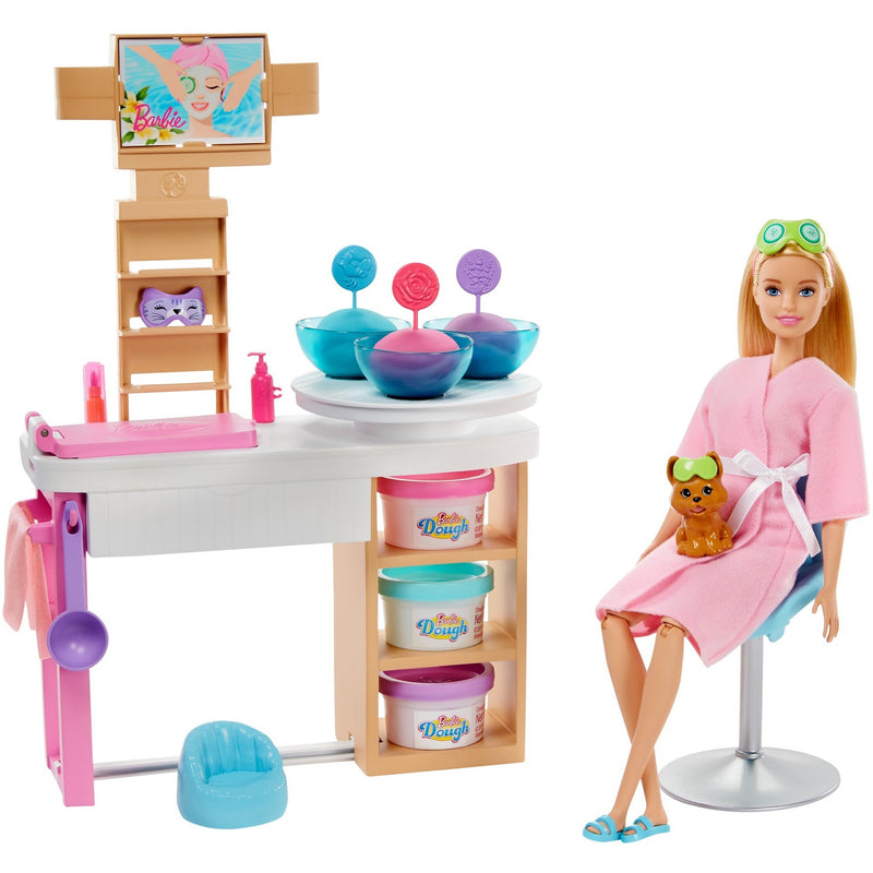 Afbeelding laden in galerijviewer, Barbie face mask spa day speelset pop
