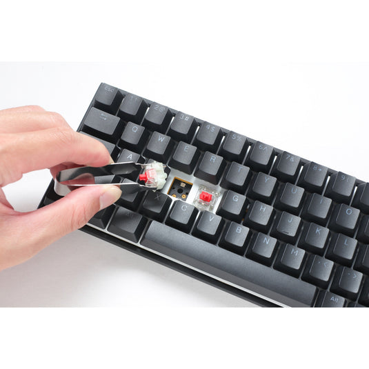 Ducky mecha pro sf rgb mechanisch toetsenbord (zwart, us lay-out (qwerty), cherry mx red, 65%, rgb leds, pbt double-shot)