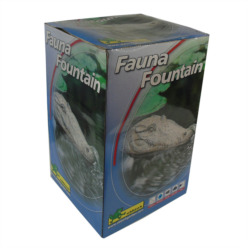 Afbeelding laden in galerijviewer, Ubbink drijvende spuitfiguur krokodillenkop waterornament
