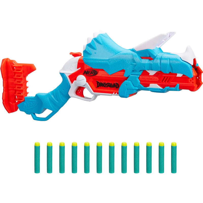 Afbeelding laden in galerijviewer, Hasbro nerf dinosquad tricera-blast nerf-gun
