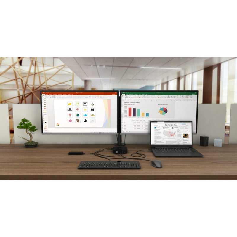 Afbeelding laden in galerijviewer, I-tec usb-c hdmi dp docking station with power delivery 65w + universal charger 77 w (zwart)
