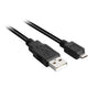 Sharkoon usb-a 2.0 > micro usb-b kabel (zwart, 1 meter)