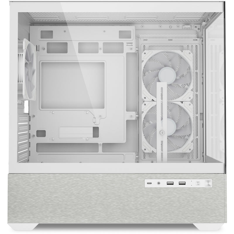 Afbeelding laden in galerijviewer, Sharkoon mk7 argb mini tower behuizing (wit | 2x usb-a | 1x usb-c | rgb | tempered glass)
