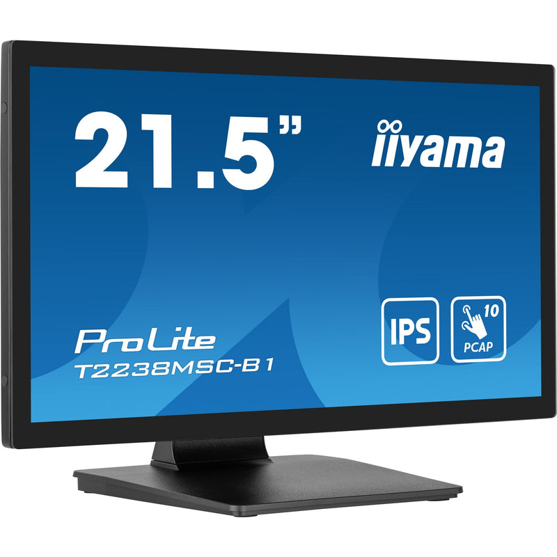 Afbeelding laden in galerijviewer, Iiyama prolite t2238msc-b1 21.5 touchscreen monitor (zwart (mat), hdmi, displayport, 2x usb-a, usb-b)
