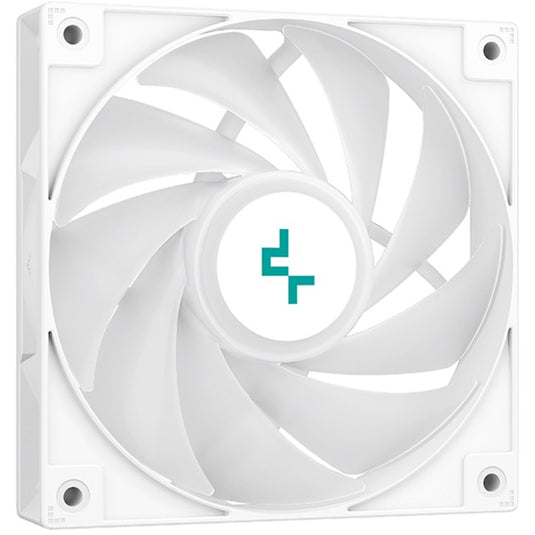 Deepcool ag620 wh argb cpu-koeler (wit, 4-pin pwm, rgb led)