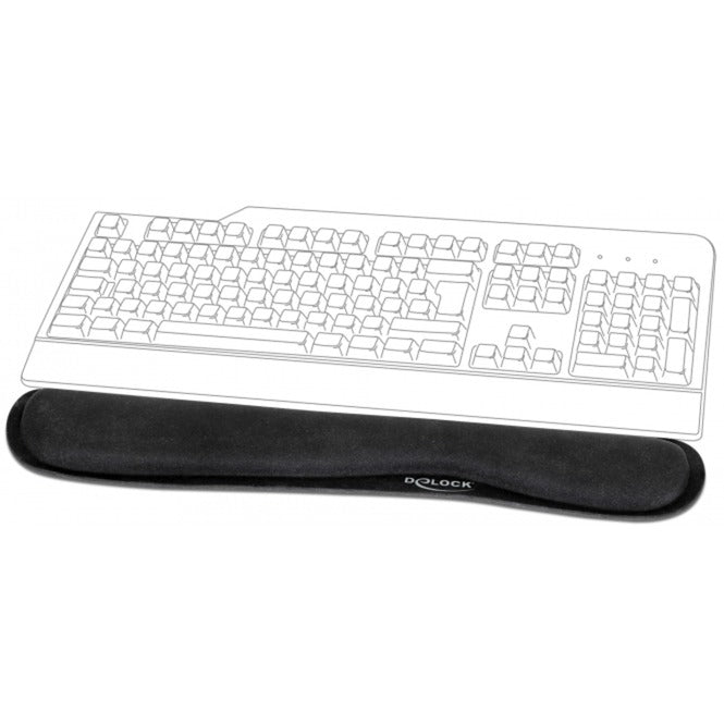 Afbeelding laden in galerijviewer, Delock wrist rest for keybord laptop polssteun (zwart)
