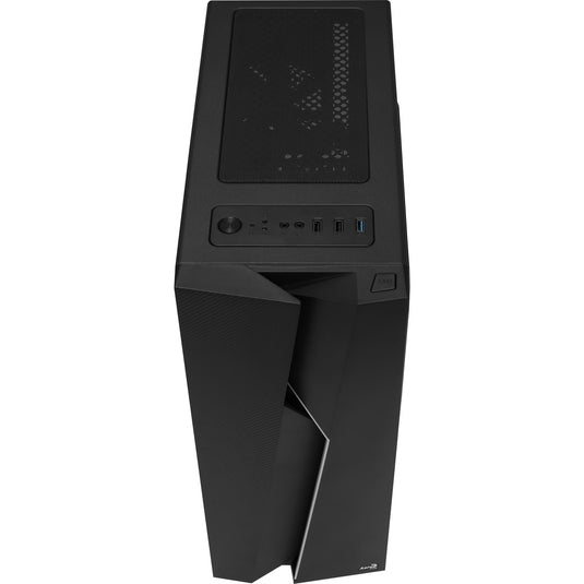 Aerocool bolt midi tower behuizing (zwart | 3x usb-a | rgb | window)