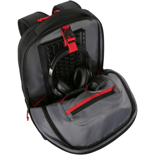 Targus 17.3” strike ii gaming backpack rugzak (zwart)