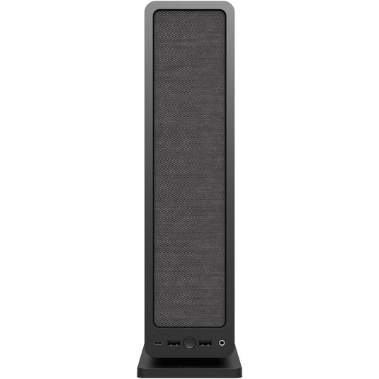 Fractal design ridge black mini tower behuizing (zwart | 2x usb-a | 1x usb-c)