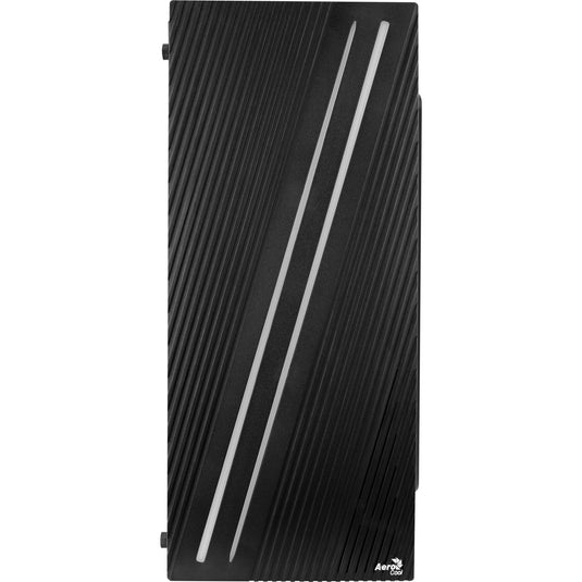 Aerocool streak midi tower behuizing (zwart | 3x usb-a | rgb | window)