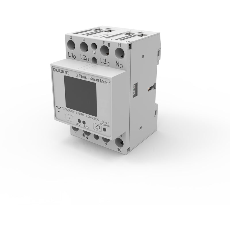 Afbeelding laden in galerijviewer, Qubino 3-phase smart meter energiebesparing (wit, z-wave plus)
