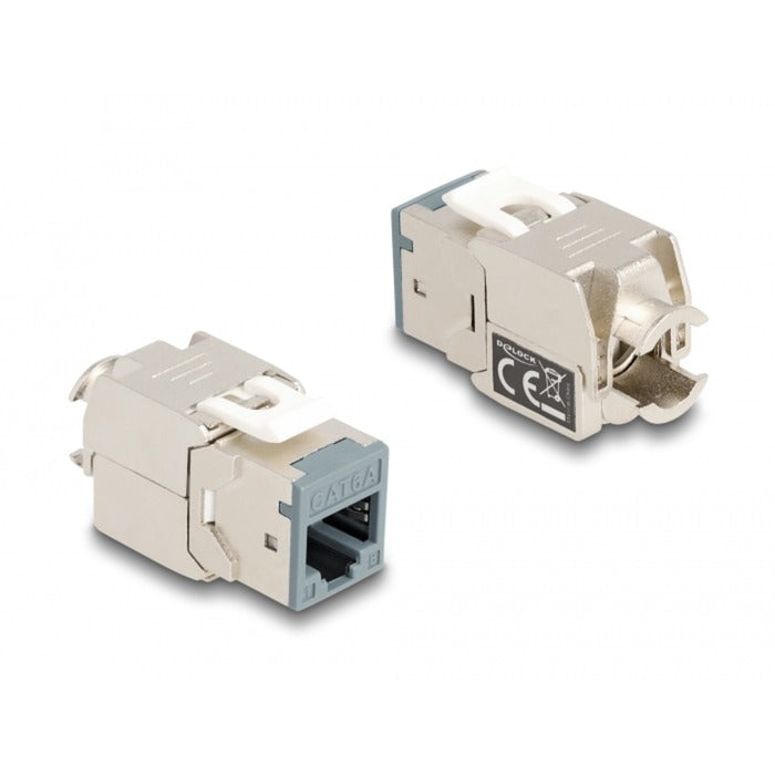 Afbeelding laden in galerijviewer, Delock rj45 jack > lsa cat 6a toolfree keystone module (meerkleurig, 8 stuks)
