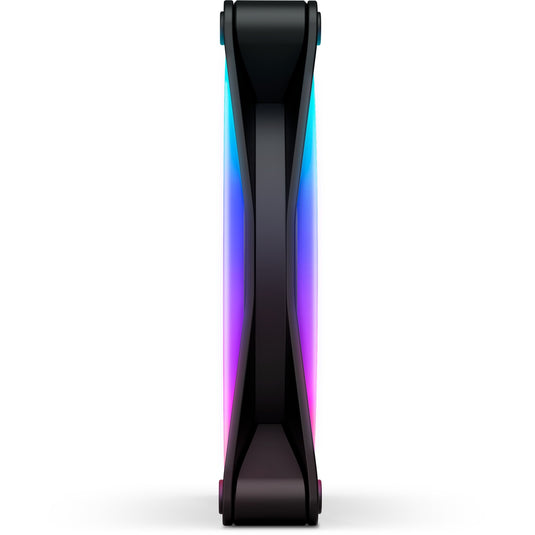 Nzxt f140 rgb duo case fan (zwart, 140 x 140 x 25 mm, pwm, zonder controller)