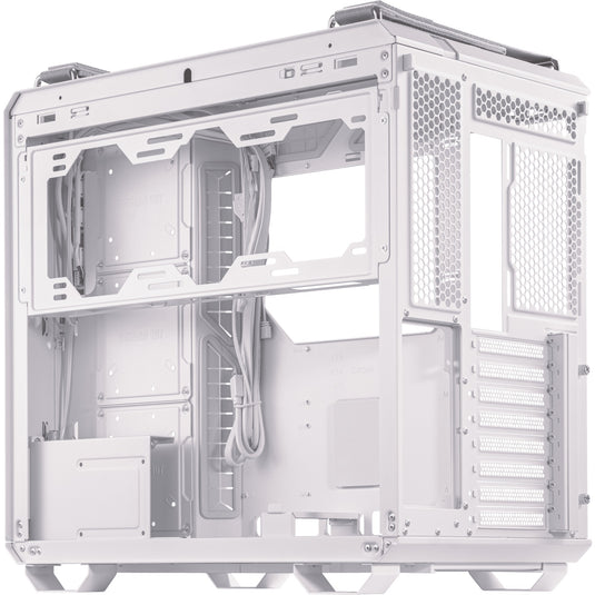 Asus tuf gaming gt502 midi tower behuizing (wit | 2x usb-a | 1x usb-c | tempered glass)