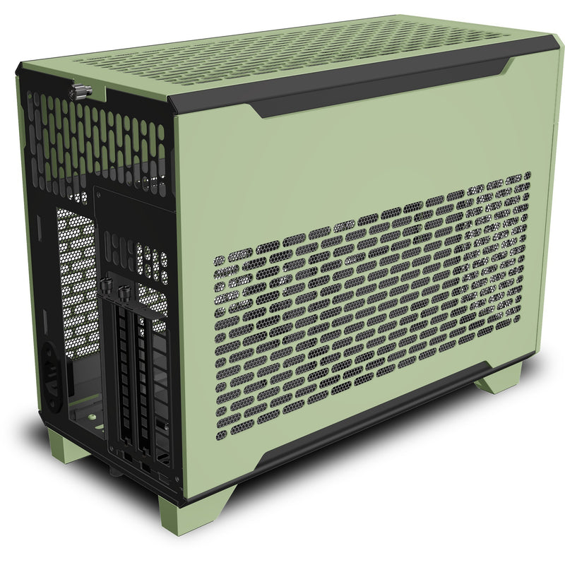 Afbeelding laden in galerijviewer, Thermaltake tr100 matcha green mini tower behuizing (lichtgroen | 2x usb-a | 1x usb-c)
