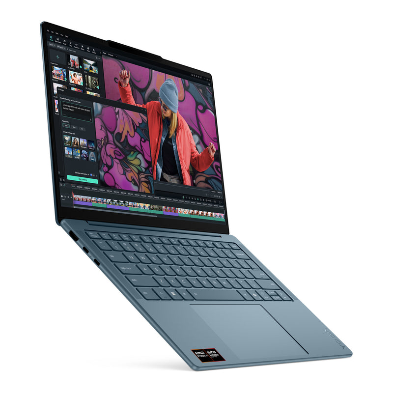 Afbeelding laden in galerijviewer, Lenovo yoga slim 7 14akp10 (83jy0083mh) 14 copilot+ laptop (blauwgroen | ryzen ai 7 350 | radeon 860m | 16 gb | 512 gb ssd)
