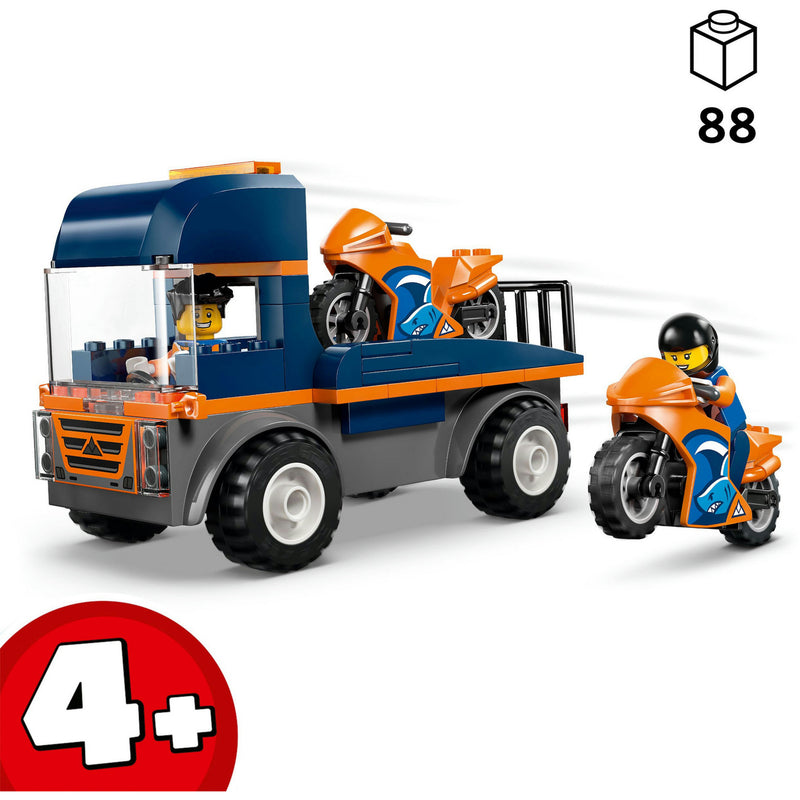 Afbeelding laden in galerijviewer, Lego city 60491 transportwagen voor motoren
