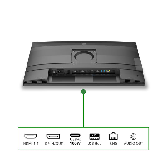 Philips 24b2g5301 23.8 monitor (zilver zwart, vga, hdmi, displayport, usb-c, lan, audio, 100 hz)