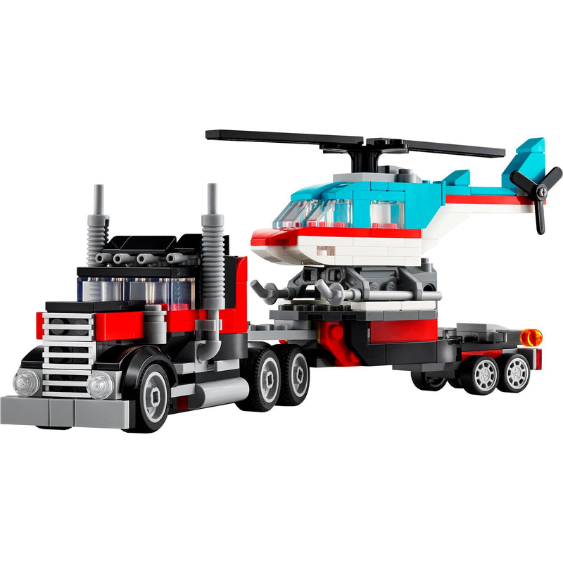 Afbeelding laden in galerijviewer, Lego creator 31146 truck met helikopter
