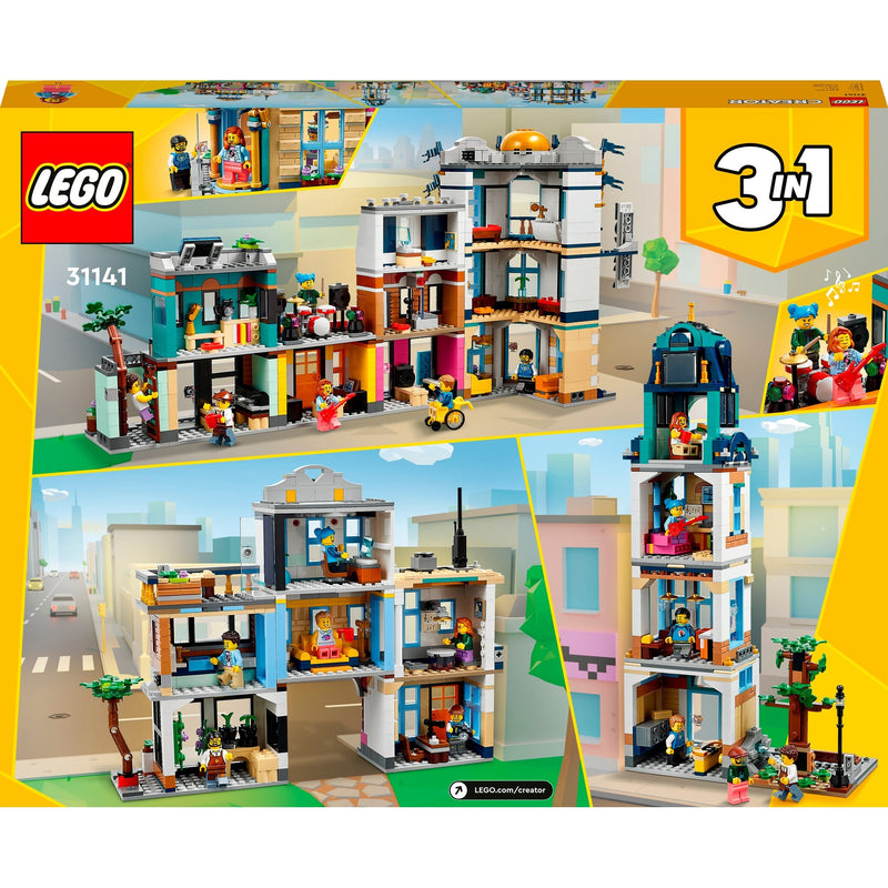 Afbeelding laden in galerijviewer, Lego creator 3-in-1 - hoofdstraat constructiespeelgoed (31141)
