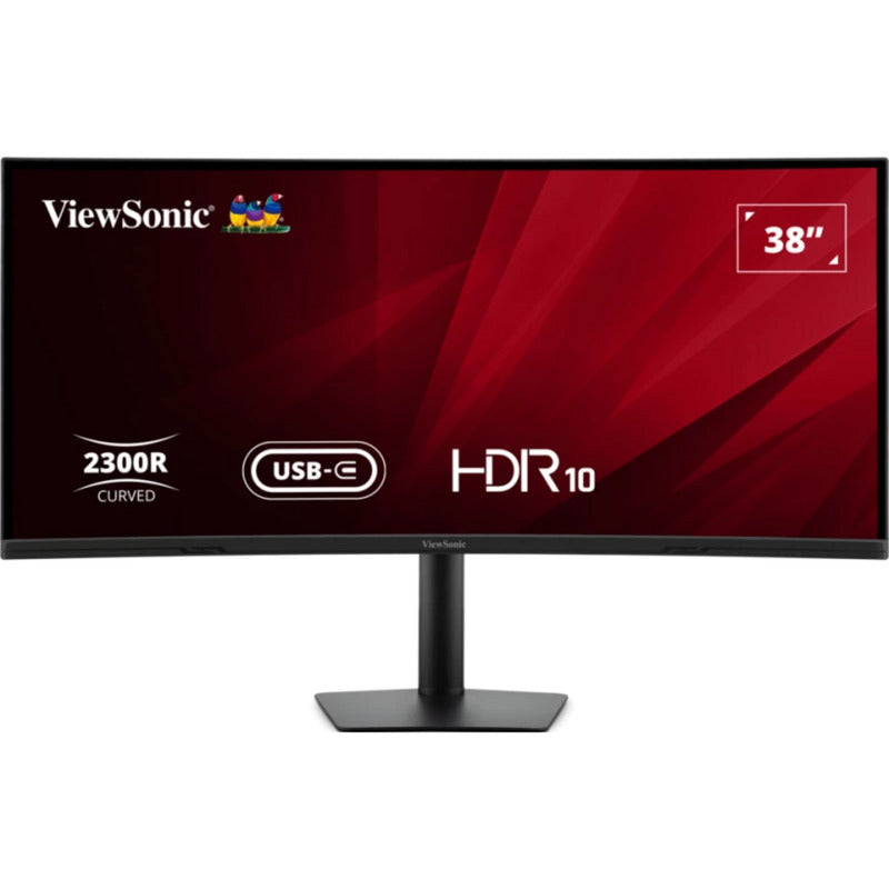 Afbeelding laden in galerijviewer, Viewsonic va3820c uwqhd+ 21:9 curved monitor met usb-c hub 38 ultrawide (zwart, 2x hdmi, 1x displayport, usb-c, usb-b )
