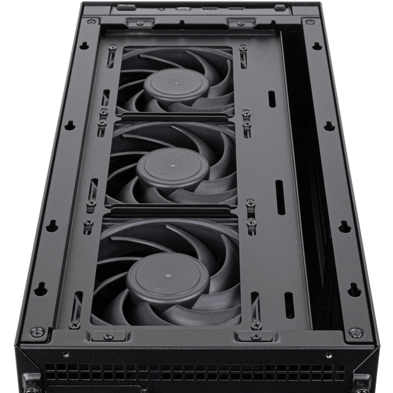 Afbeelding laden in galerijviewer, Silverstone sugo 17 mini tower behuizing (zwart | 2x usb-a | 1x usb-c)

