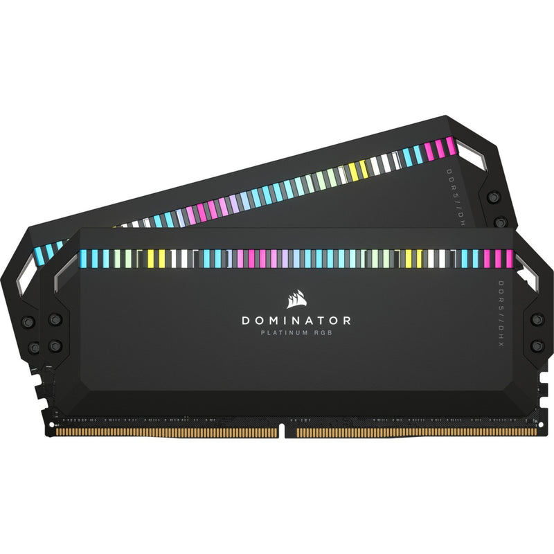 Afbeelding laden in galerijviewer, Corsair dominator platinum rgb 64 gb ddr5-5200 (2x 32 gb) werkgeheugen (zwart, cmt64gx5m2b5200c40, xmp 3.0)
