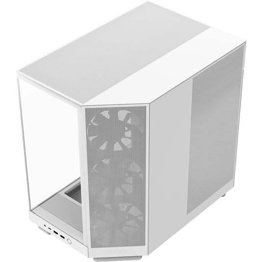 Nzxt h6 flow midi tower behuizing (wit | 2x usb-a | 1x usb-c | tempered glass)