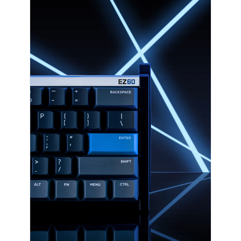 Afbeelding laden in galerijviewer, Iqunix ez60 magnetic switch gaming he keyboard (zwart, us lay-out (qwerty), gateron magnetic jade gaming, 60%, rgb, double shot pbt keycaps)
