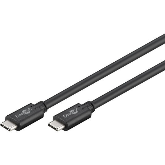 Goobay sync charge super speed usb-c kabel (zwart, 1,5 meter)