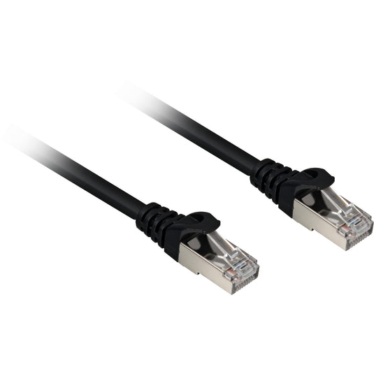 Sharkoon cat.6a netwerkkabel (zwart, 1,5 meter, sftp, rj-45, halogeenvrij)