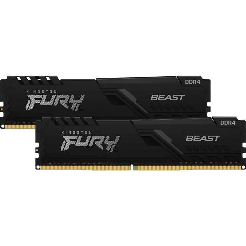 Afbeelding laden in galerijviewer, Kingston fury beast 32 gb ddr4-3200 (2x 16 gb) werkgeheugen (zwart, kf432c16bbk2 32, xmp 2.0)
