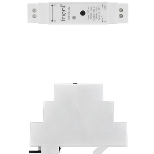 Frient smart din relay relais (lichtgrijs, zigbee)