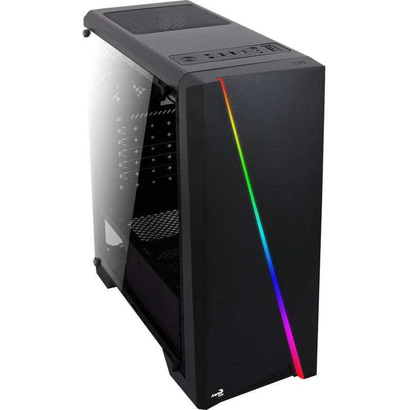 Afbeelding laden in galerijviewer, Aerocool cylon midi tower behuizing (zwart | 3x usb-a | rgb | window)
