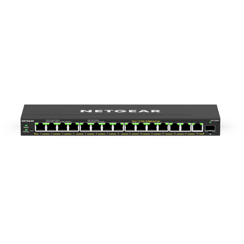 Afbeelding laden in galerijviewer, Netgear gs316epp switch (zwart)
