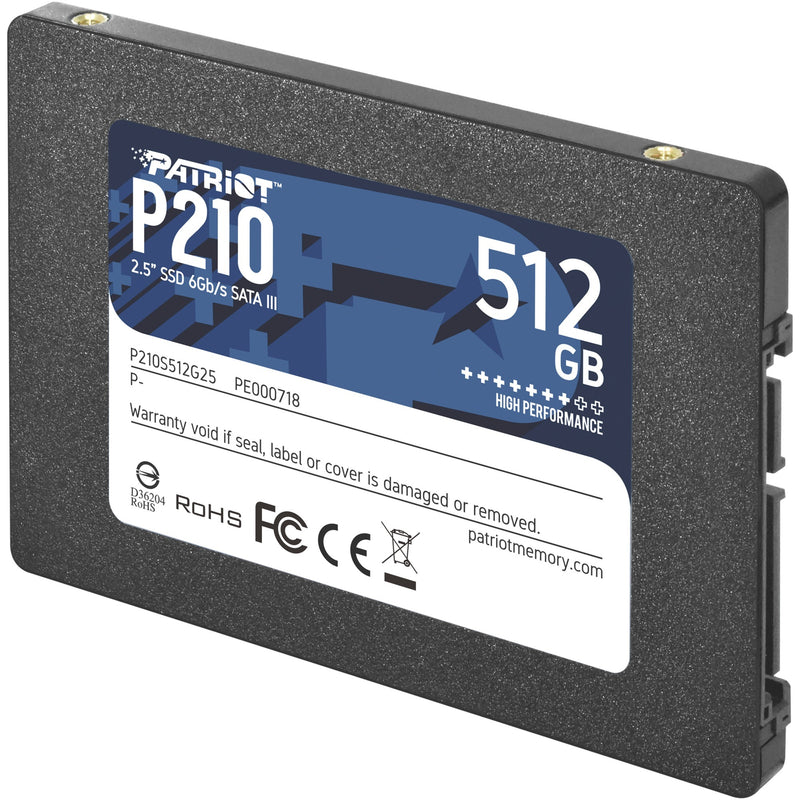 Afbeelding laden in galerijviewer, Patriot p210, 512 gb ssd (zwart, p210s512g25, sata iii)
