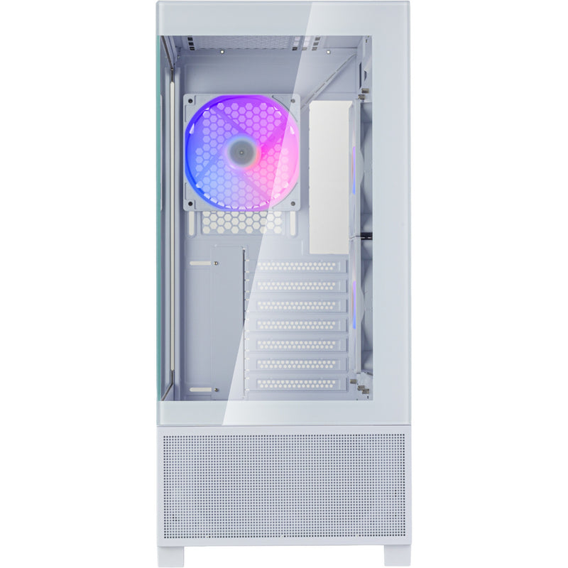 Afbeelding laden in galerijviewer, Silverstone lucid 05 mini tower behuizing (wit | 2x usb-a | 1x usb-c | rgb | tempered glass)
