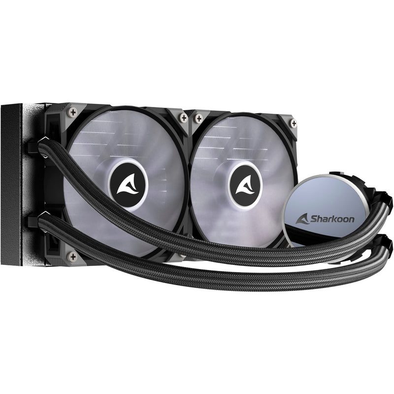Afbeelding laden in galerijviewer, Sharkoon s70 rgb waterkoeling (zwart, 4-pins pwm fan-connector)
